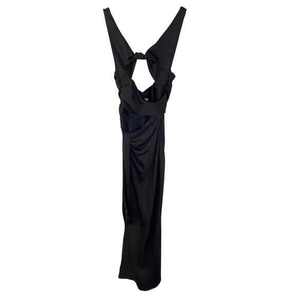 Danielle Guizio Wrapped Maxi Dress Formal Party Elegant Whimsigoth Sexy Dark XS - Picture 5 of 9
